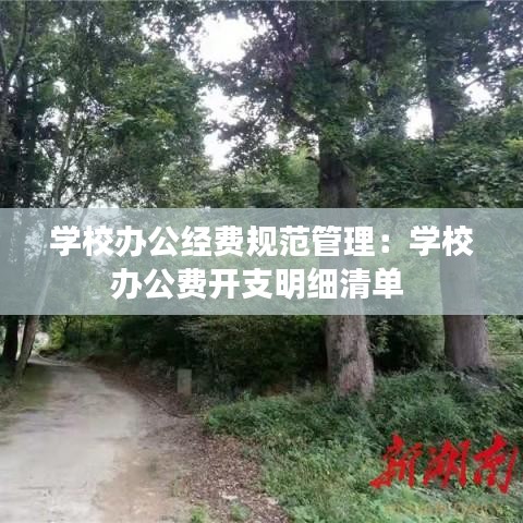 學(xué)校辦公經(jīng)費規(guī)范管理：學(xué)校辦公費開支明細(xì)清單 