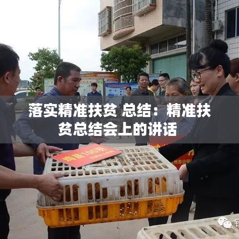 落實(shí)精準(zhǔn)扶貧 總結(jié)：精準(zhǔn)扶貧總結(jié)會上的講話 