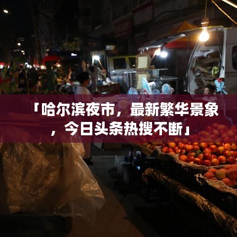 「哈爾濱夜市，最新繁華景象，今日頭條熱搜不斷」