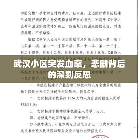 武漢小區(qū)突發(fā)血案，悲劇背后的深刻反思