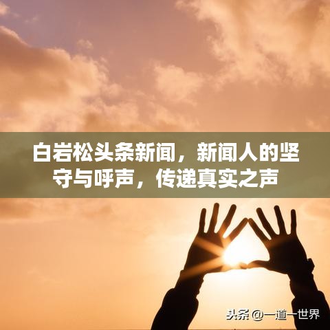 白巖松頭條新聞，新聞人的堅守與呼聲，傳遞真實(shí)之聲