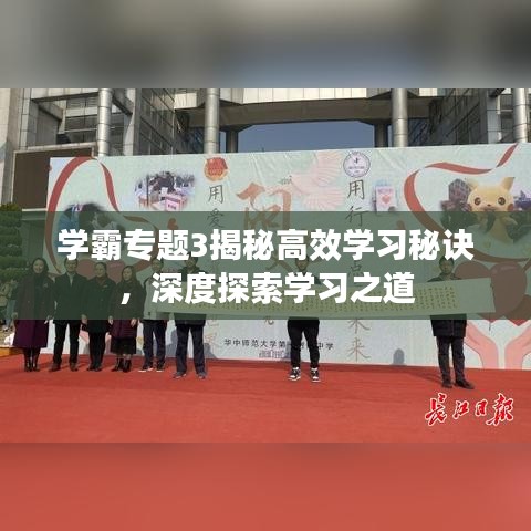 學(xué)霸專題3揭秘高效學(xué)習(xí)秘訣，深度探索學(xué)習(xí)之道