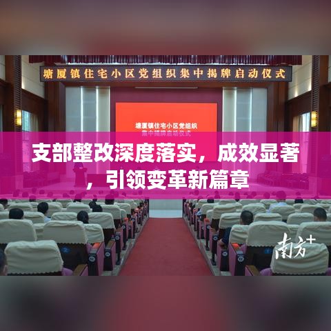 支部整改深度落實，成效顯著，引領變革新篇章