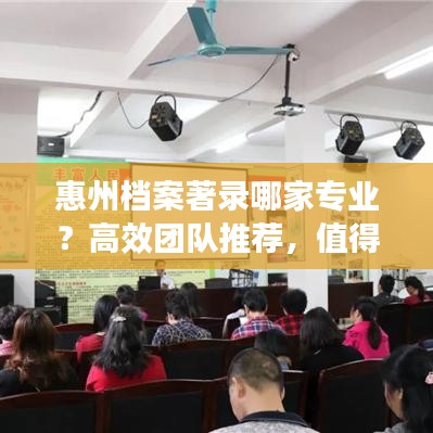 惠州檔案著錄哪家專業(yè)？高效團(tuán)隊(duì)推薦，值得信賴！