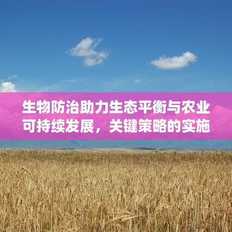 生物防治助力生態(tài)平衡與農(nóng)業(yè)可持續(xù)發(fā)展，關(guān)鍵策略的實施之路