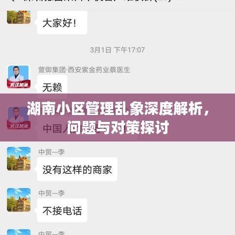 湖南小區(qū)管理亂象深度解析，問題與對策探討