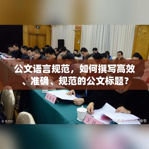 公文語言規(guī)范，如何撰寫高效、準(zhǔn)確、規(guī)范的公文標(biāo)題？