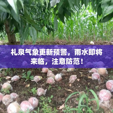 禮泉?dú)庀蟾骂A(yù)警，雨水即將來臨，注意防范！