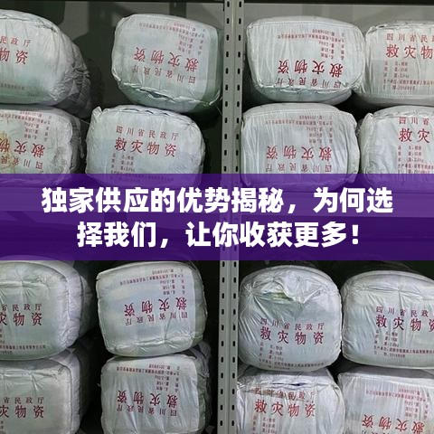 獨家供應的優(yōu)勢揭秘，為何選擇我們，讓你收獲更多！