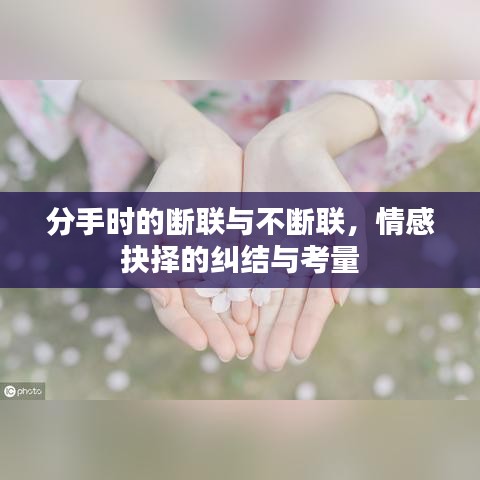 分手時(shí)的斷聯(lián)與不斷聯(lián)，情感抉擇的糾結(jié)與考量