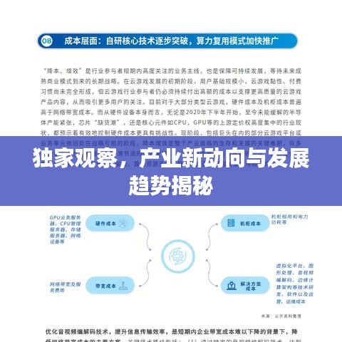 獨家觀察，產(chǎn)業(yè)新動向與發(fā)展趨勢揭秘