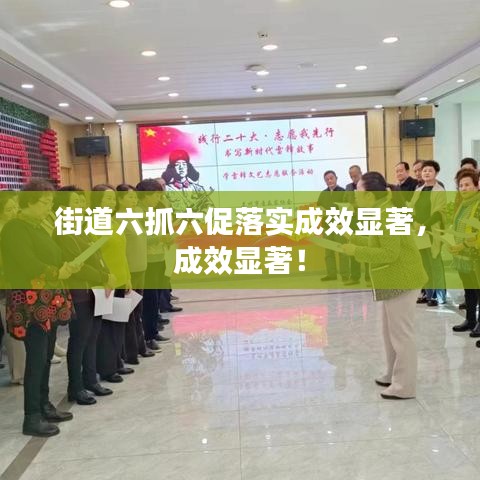 街道六抓六促落實成效顯著，成效顯著！
