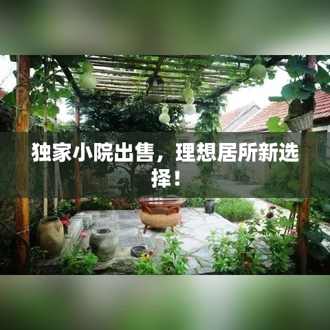 獨(dú)家小院出售，理想居所新選擇！