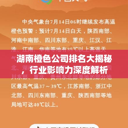 湖南橙色公司排名大揭秘，行業(yè)影響力深度解析